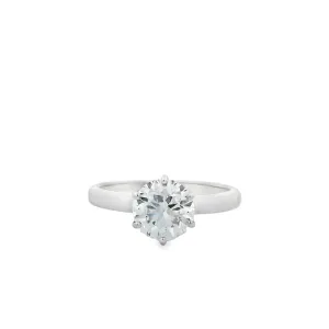 Clara - 14ct White Gold Lab Grown Diamond Engagement Ring 1.50ct Round Brilliant Solitaire