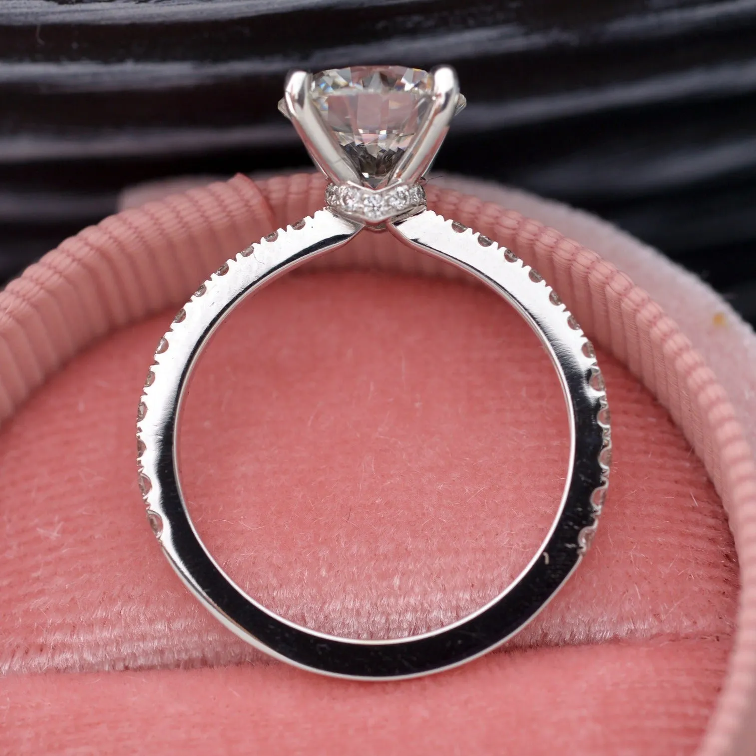 Classic solitaire  round diamond engagement ring  1ct to 3ct Lab grown