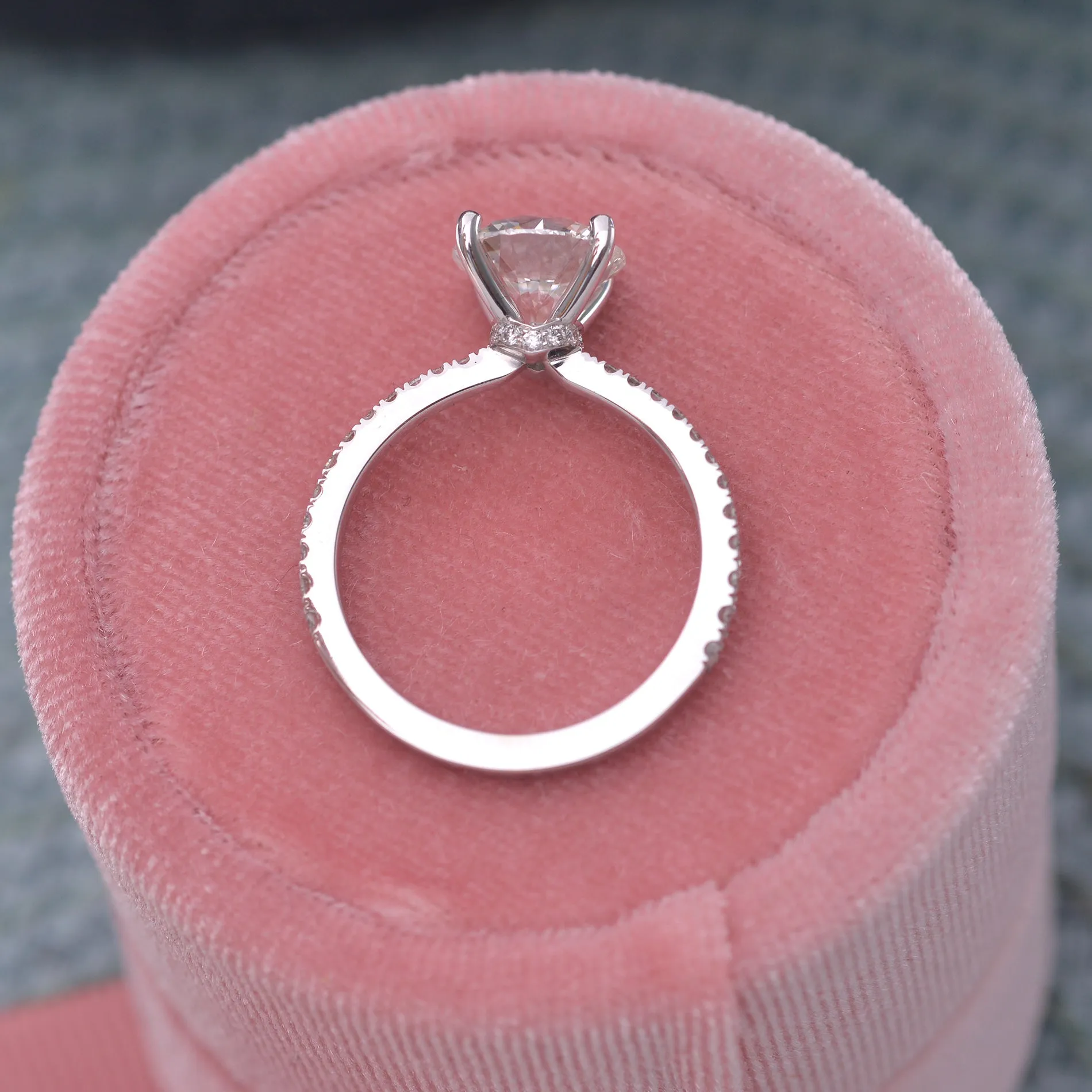 Classic solitaire  round diamond engagement ring  1ct to 3ct Lab grown