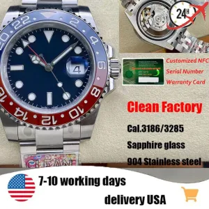 CLEAN Factory Produces New Men'S Watch 3186/3285 Movement 40Mm Size 904 Stainless Steel Sapphire Glass and Box