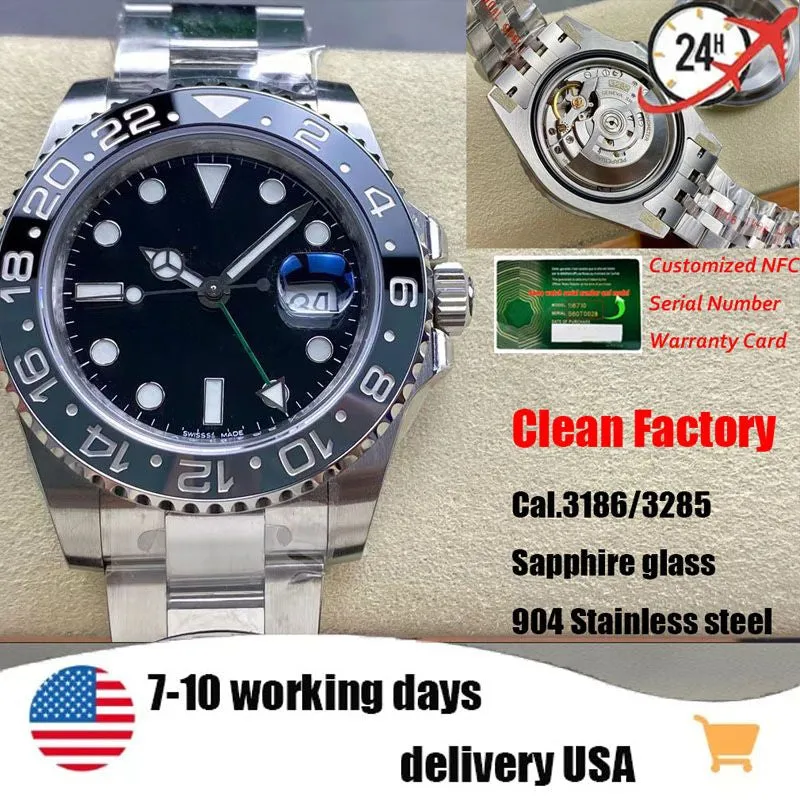 CLEAN Factory Produces New Men'S Watch 3186/3285 Movement 40Mm Size 904 Stainless Steel Sapphire Glass and Box