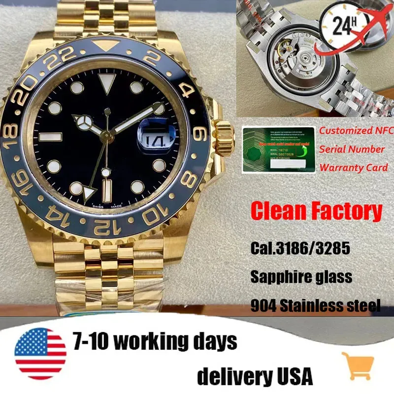 CLEAN Factory Produces New Men'S Watch 3186/3285 Movement 40Mm Size 904 Stainless Steel Sapphire Glass and Box