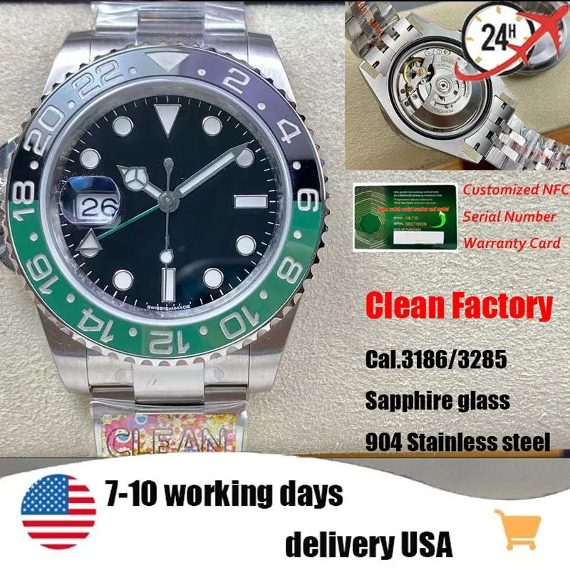 CLEAN Factory Produces New Men'S Watch 3186/3285 Movement 40Mm Size 904 Stainless Steel Sapphire Glass and Box