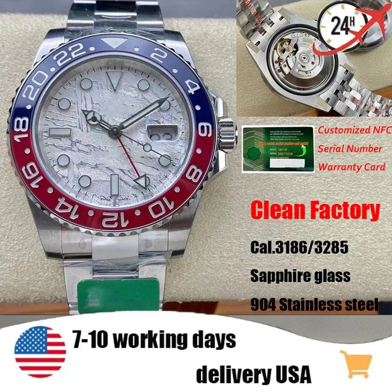 CLEAN Factory Produces New Men'S Watch 3186/3285 Movement 40Mm Size 904 Stainless Steel Sapphire Glass and Box