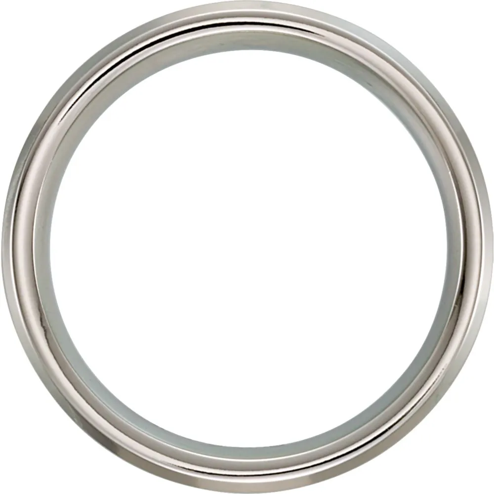 Cobalt 6mm Beveled Edge Band Size 10