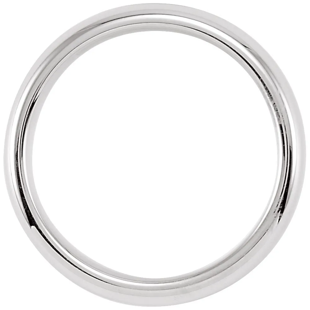 Cobalt 6mm Slightly Domed Band Size 7