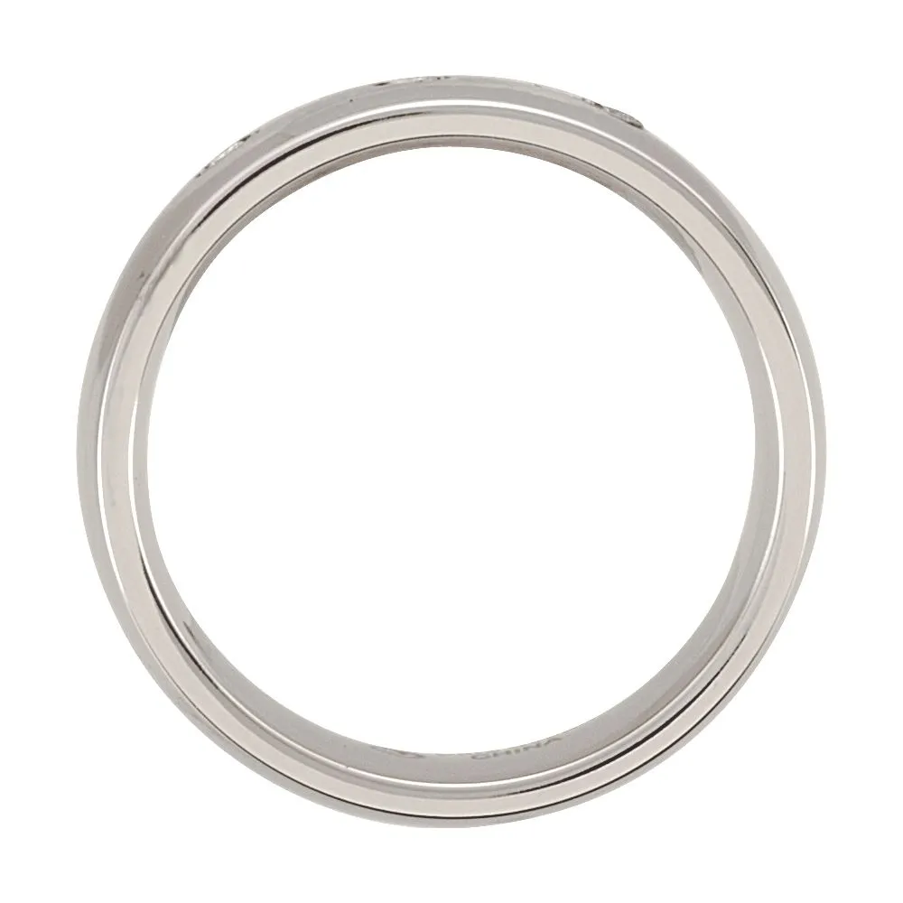 Cobalt 8mm .15 CTW Diamond Domed Band Size 10