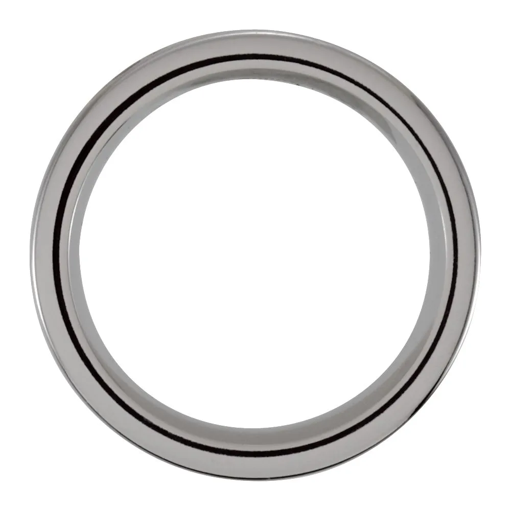 Cobalt 8mm Black Laser Engraved & Satin Finished Band Size 7