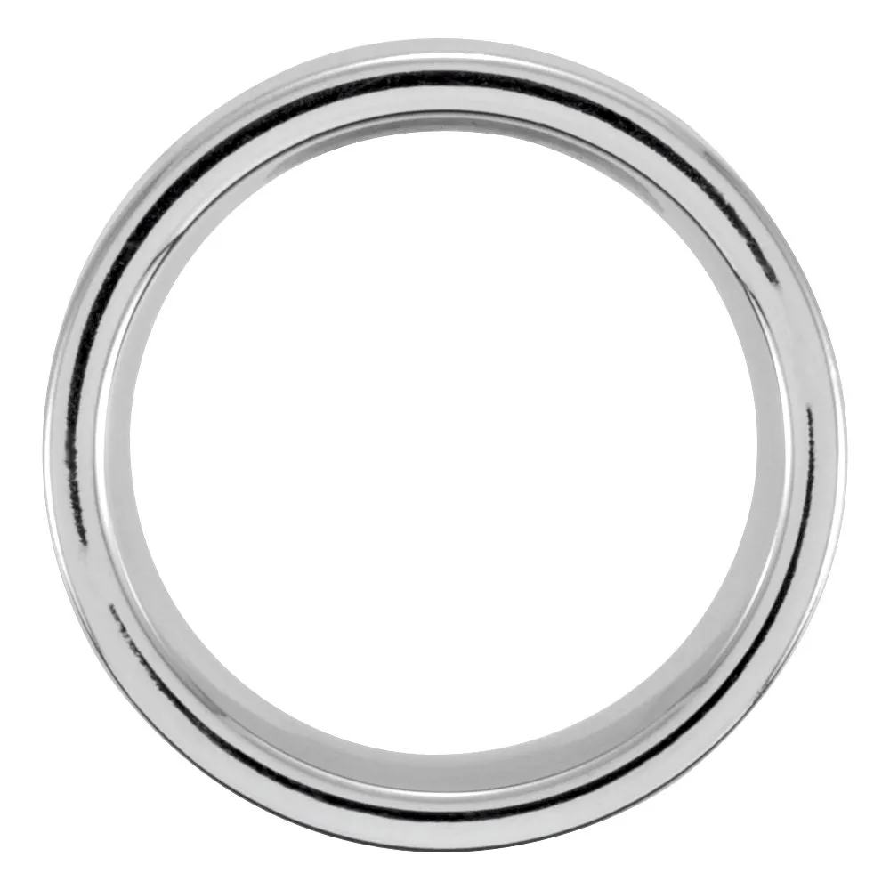 Cobalt 8mm Flat Band Size 8