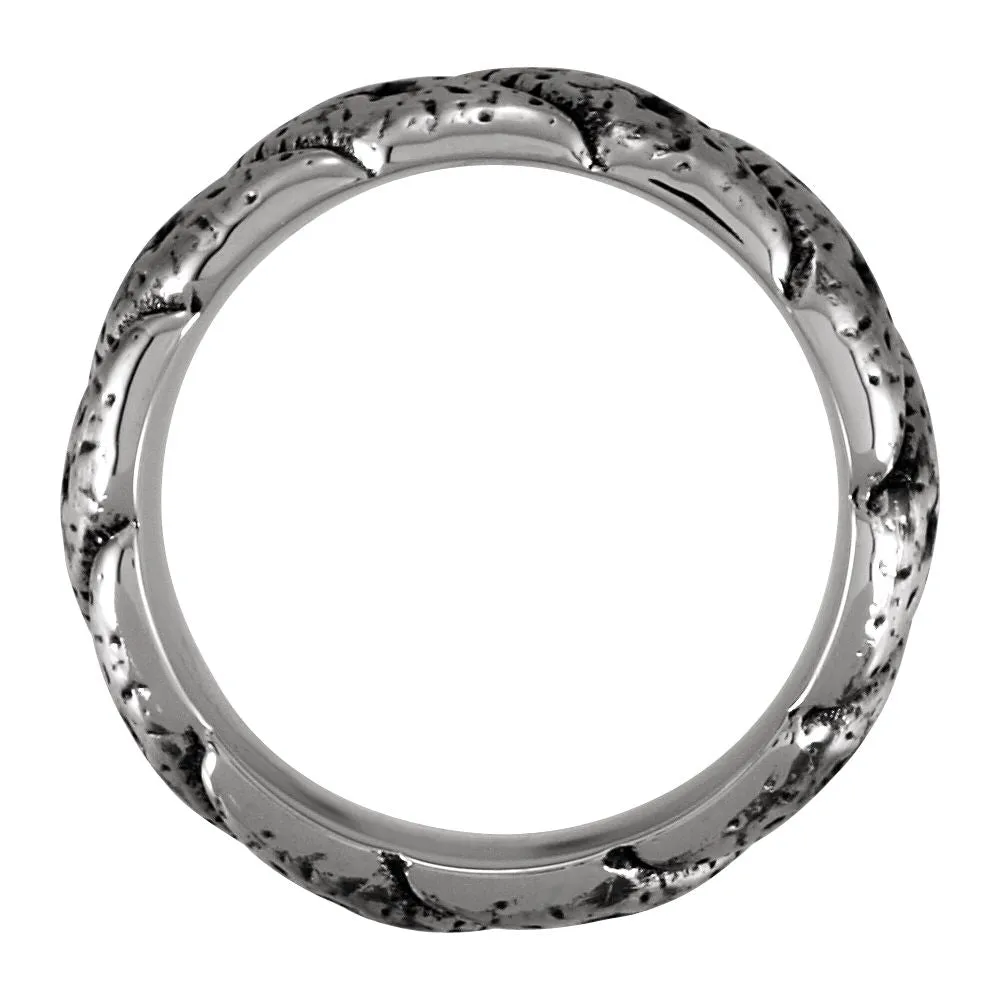 Cobalt 9mm Black PVD Design Band, Size 11