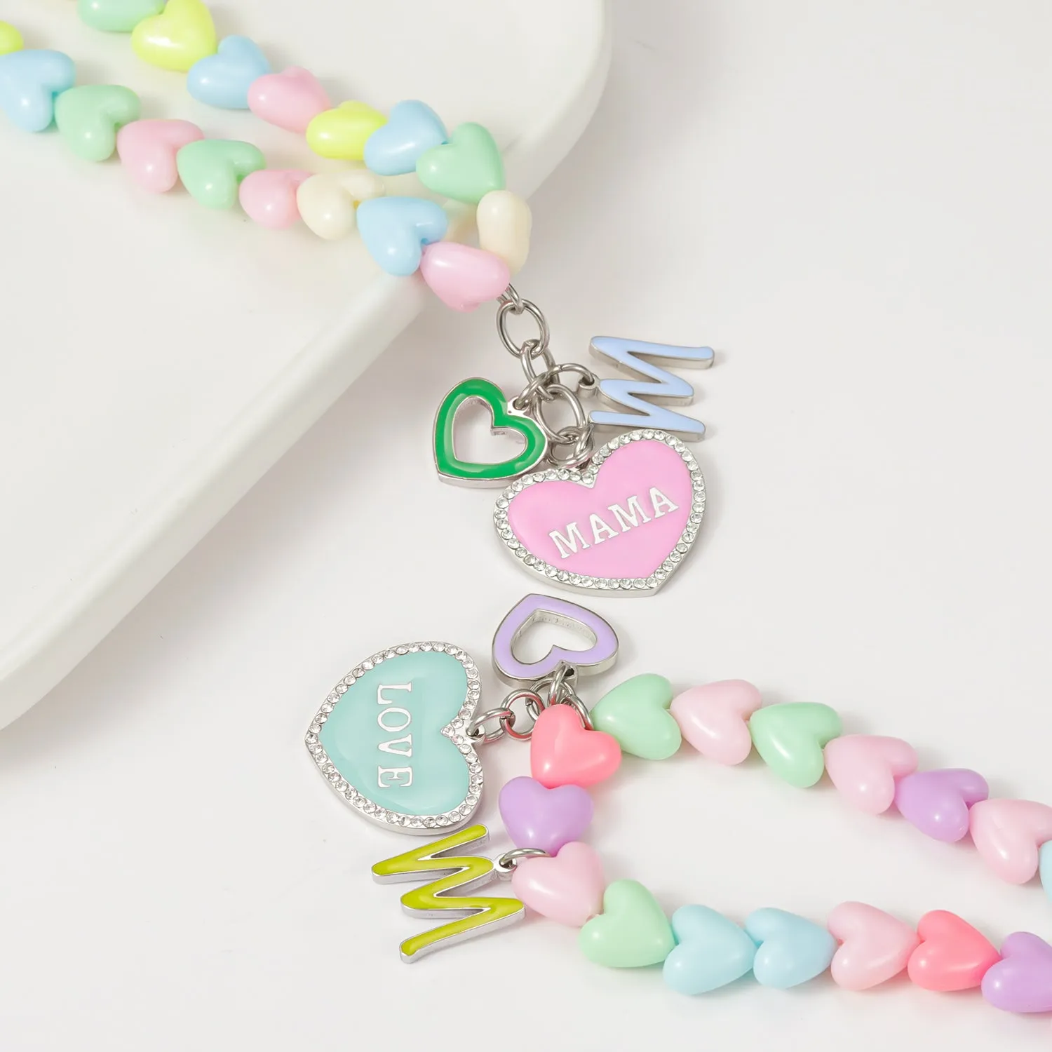 Collier de Coeurs et Pendentif Coeur Personnalisé