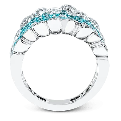 Color Ring in 18k Gold with Diamonds