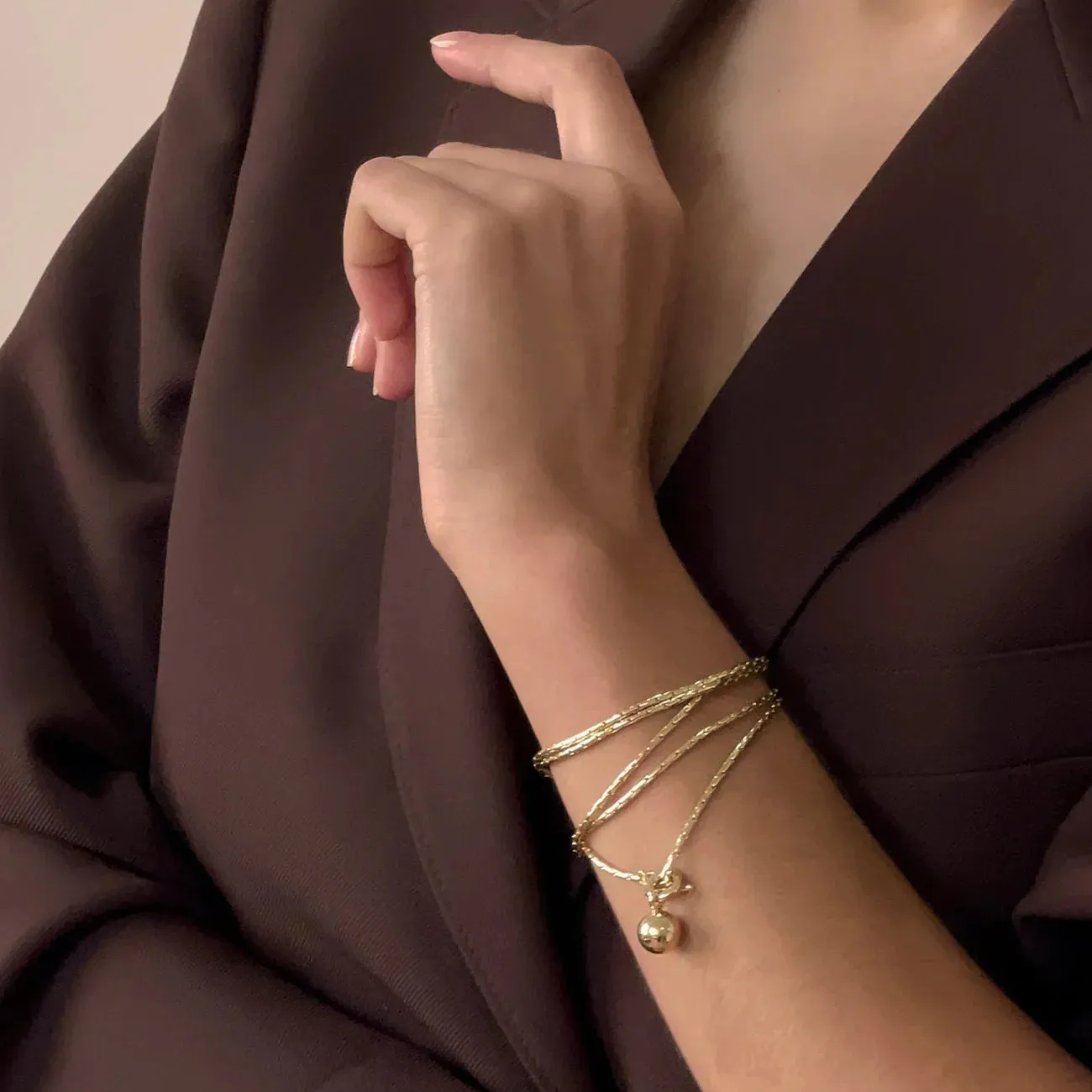 Constance Wrap  in High Polish Gold