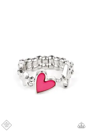 Contemporary Charm - Pink Ring (SS-0922)