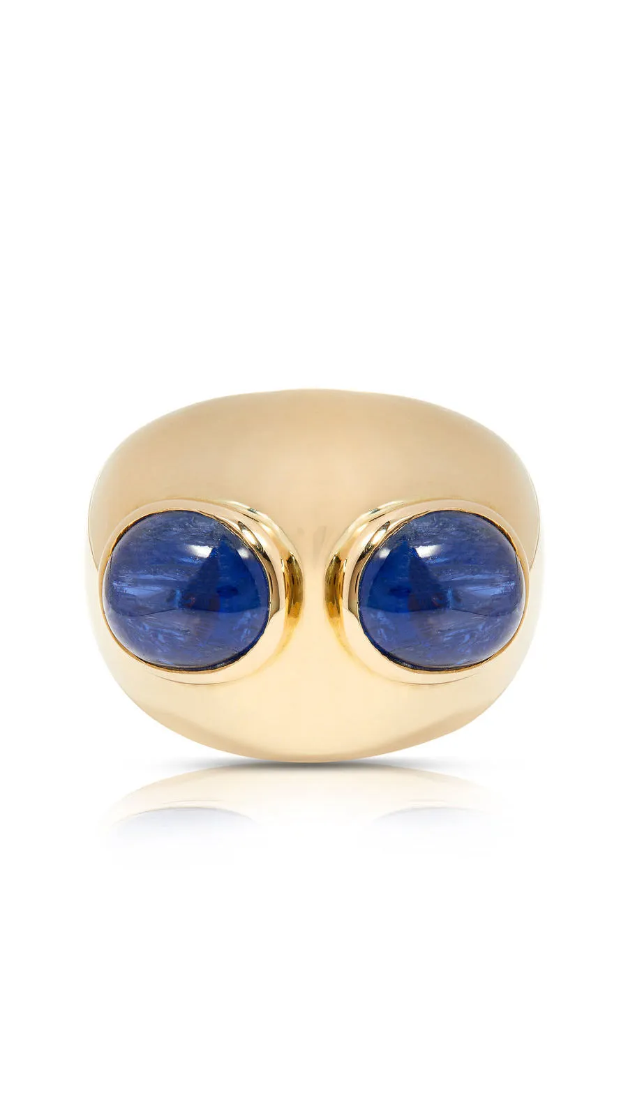 Contemporary Sapphire Cocktail Ring