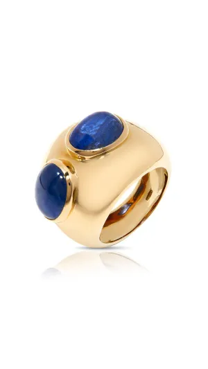 Contemporary Sapphire Cocktail Ring