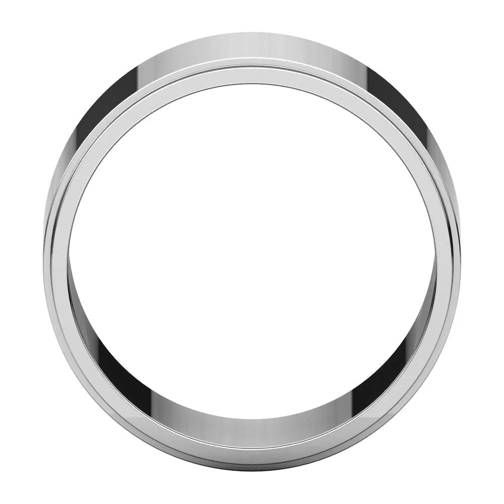 Continuum Sterling Silver 10mm Flat Edge Band, Size 7