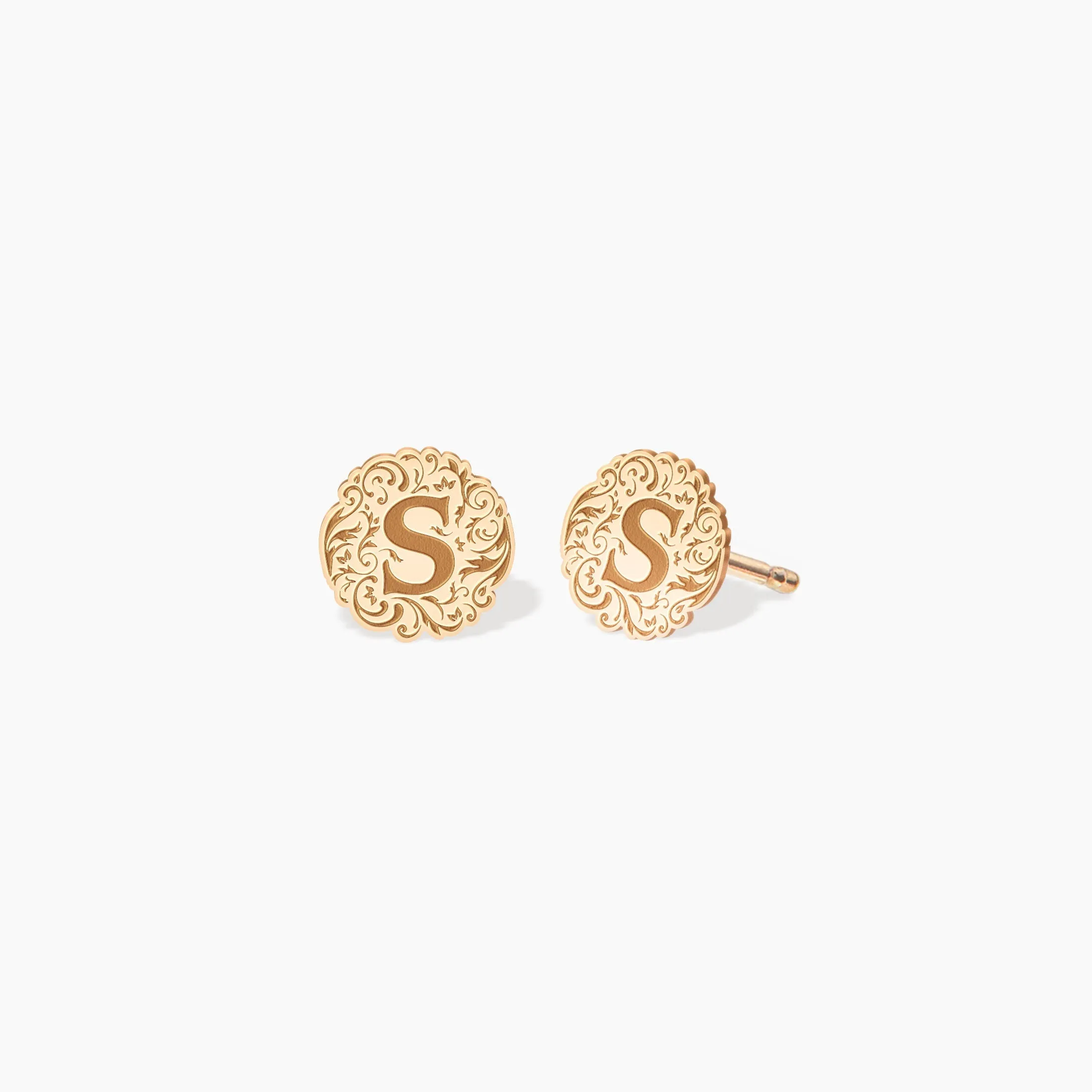 Dainty Initial Earrings