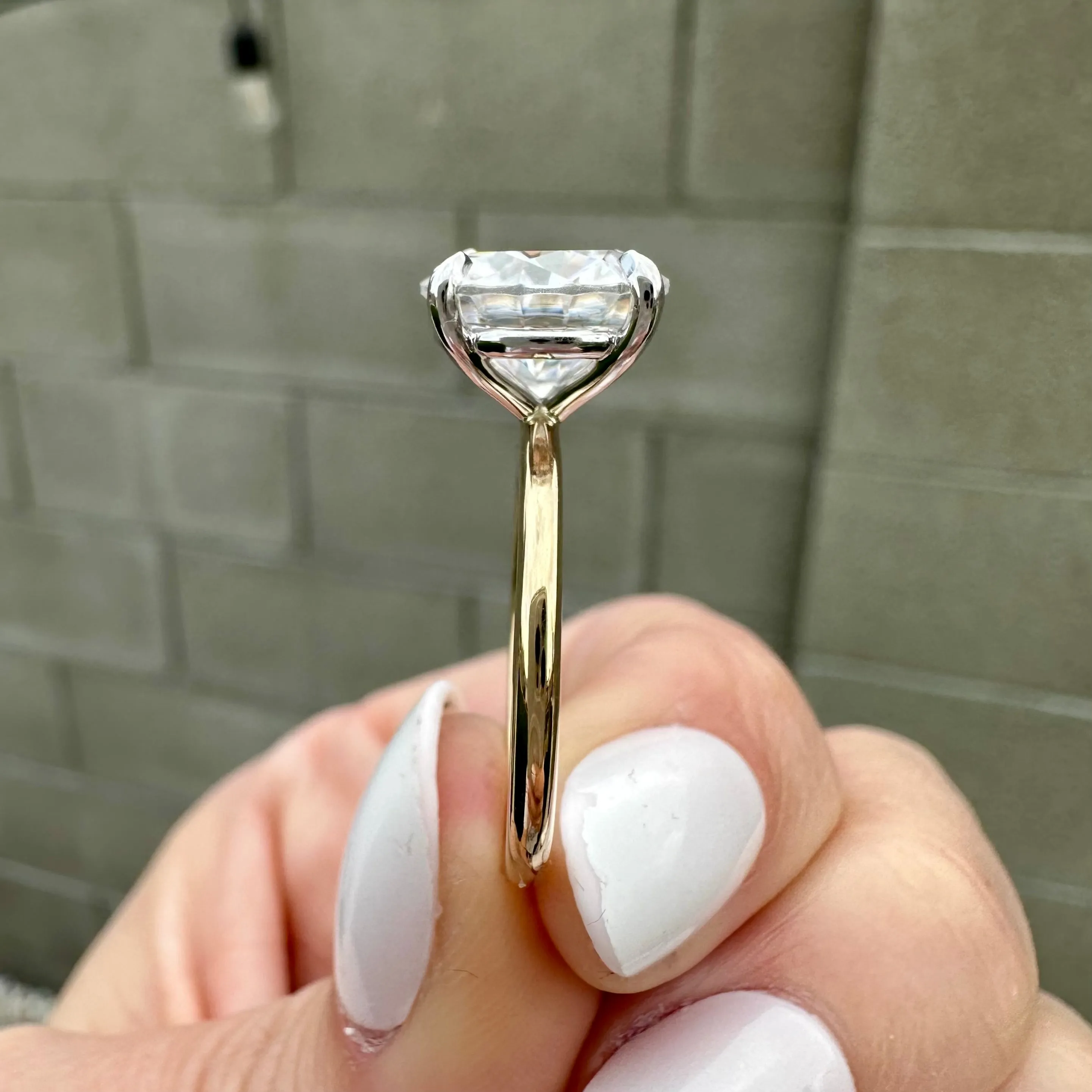 Danielle (4ct) Round Moissanite Engagement Ring
