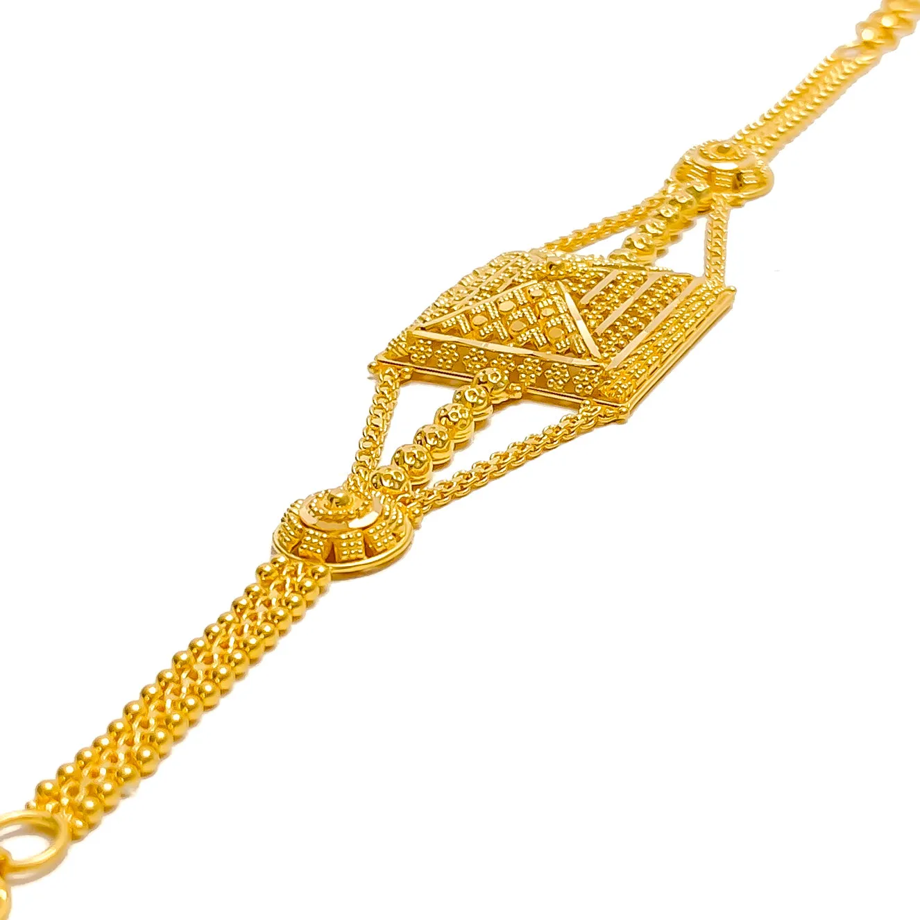 Dazzling Regal 22k Gold Bracelet
