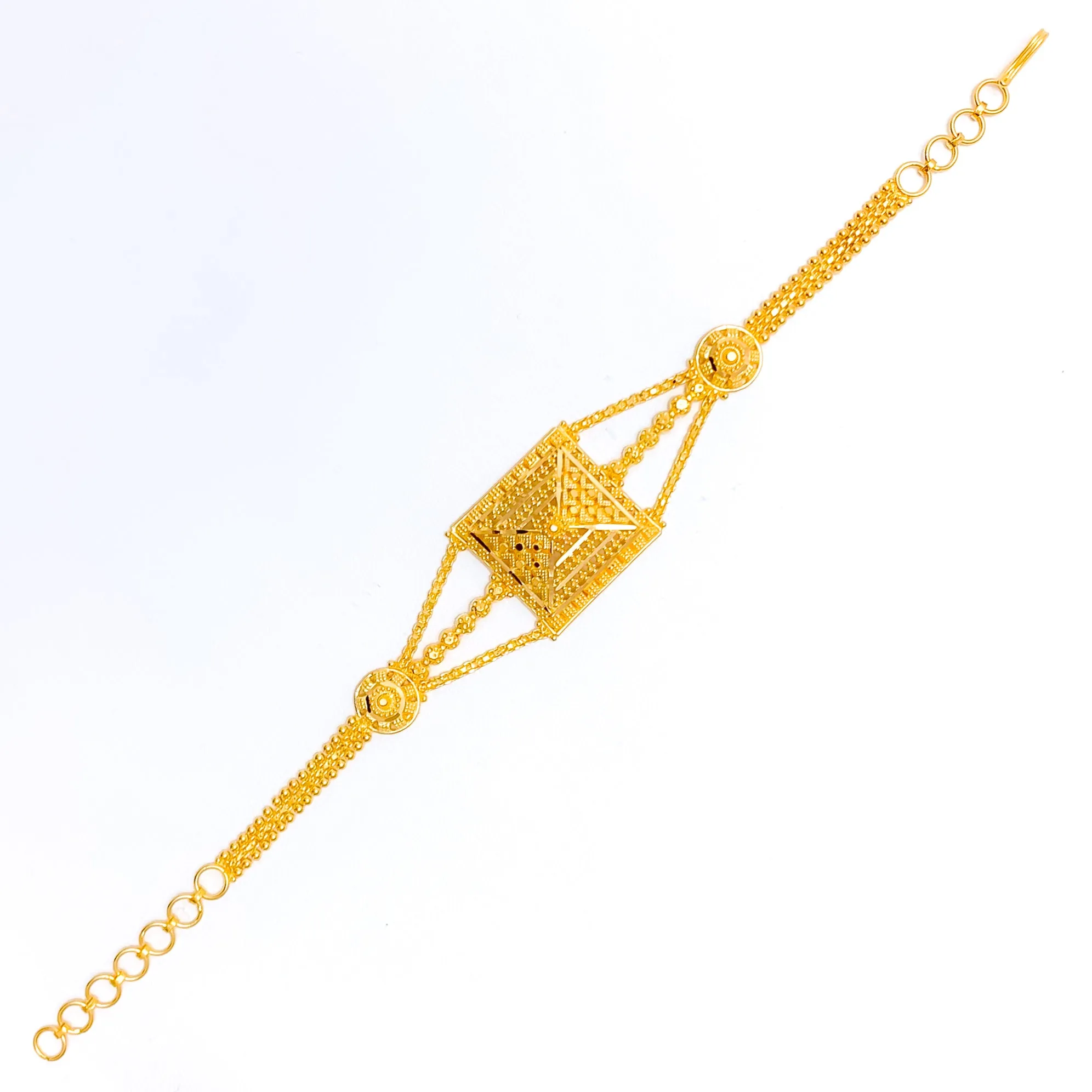 Dazzling Regal 22k Gold Bracelet