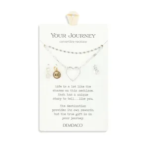 Demdaco Your Journey Love Necklace Jewelry Set - Silver
