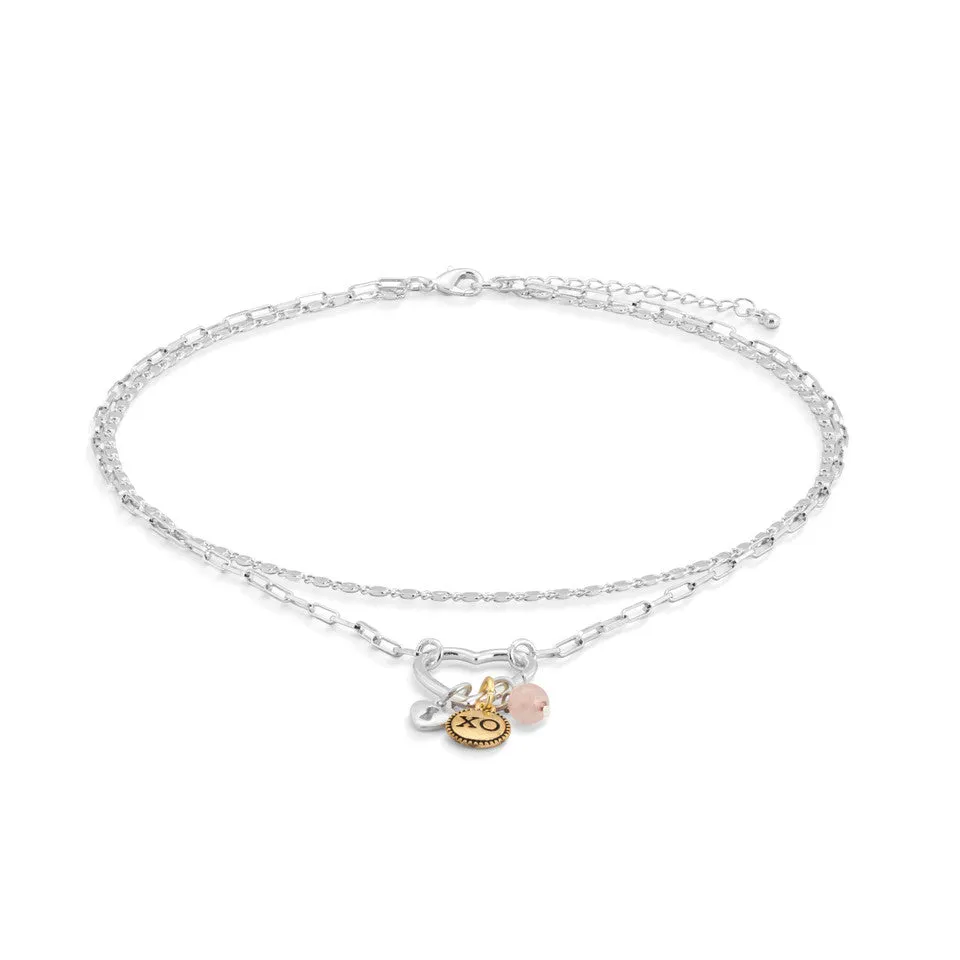 Demdaco Your Journey Love Necklace Jewelry Set - Silver