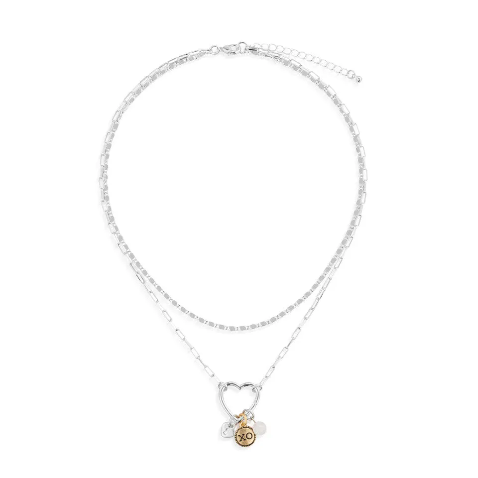 Demdaco Your Journey Love Necklace Jewelry Set - Silver