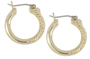 Diamante - Small Hoop Earrings