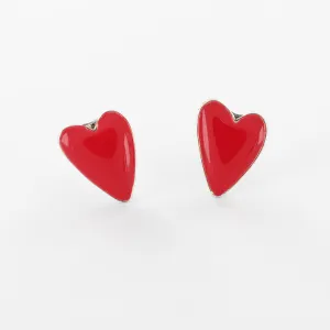Diva Red Heart Taratata Earrings