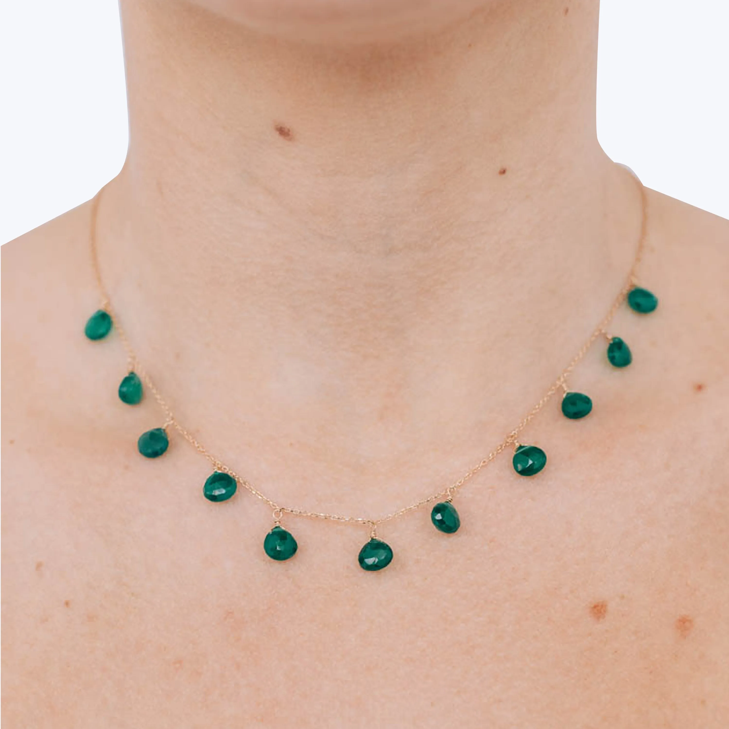 Droplet Briolette Necklace