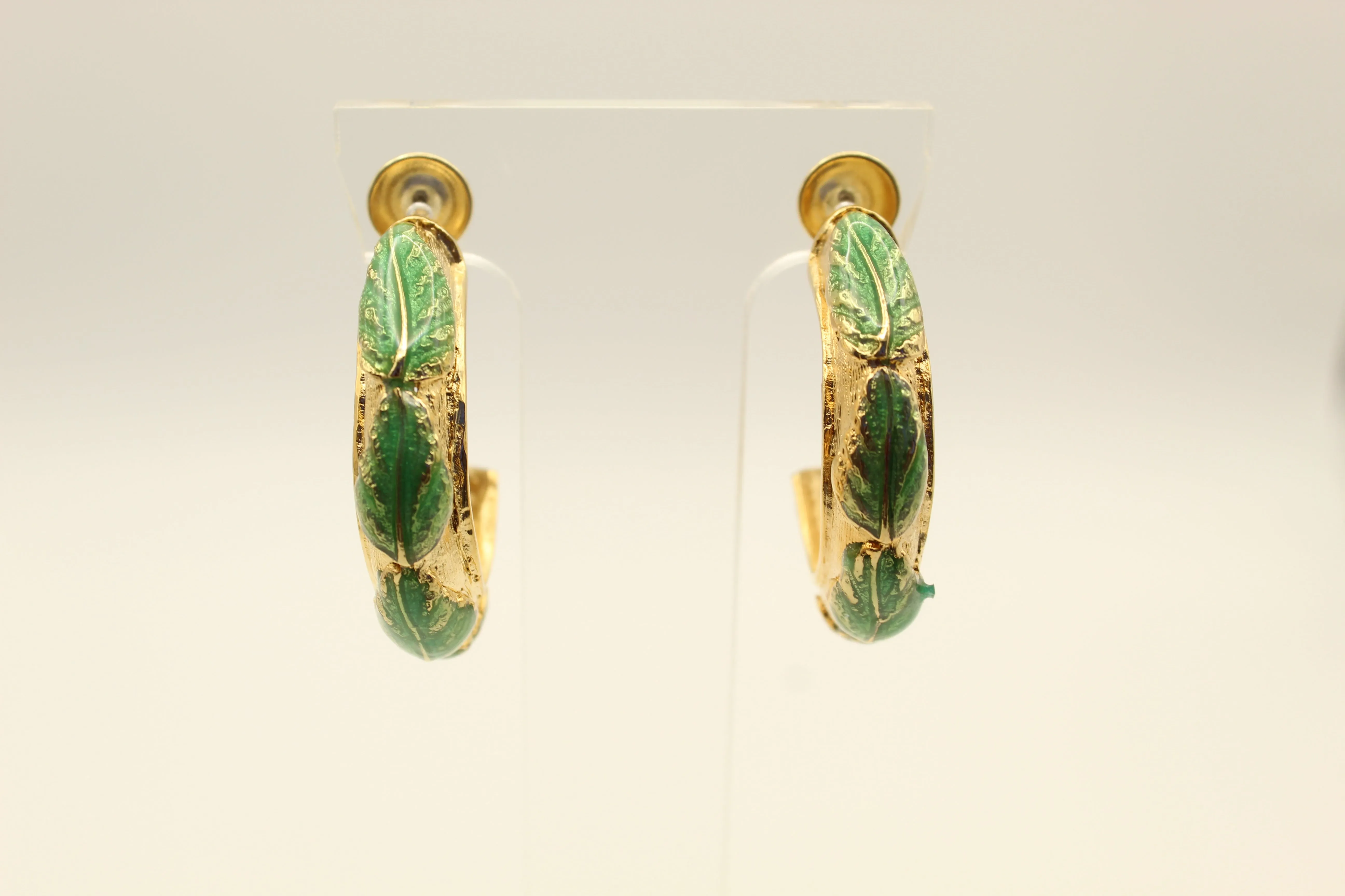 EARRING ARG. FOLHA R/B
