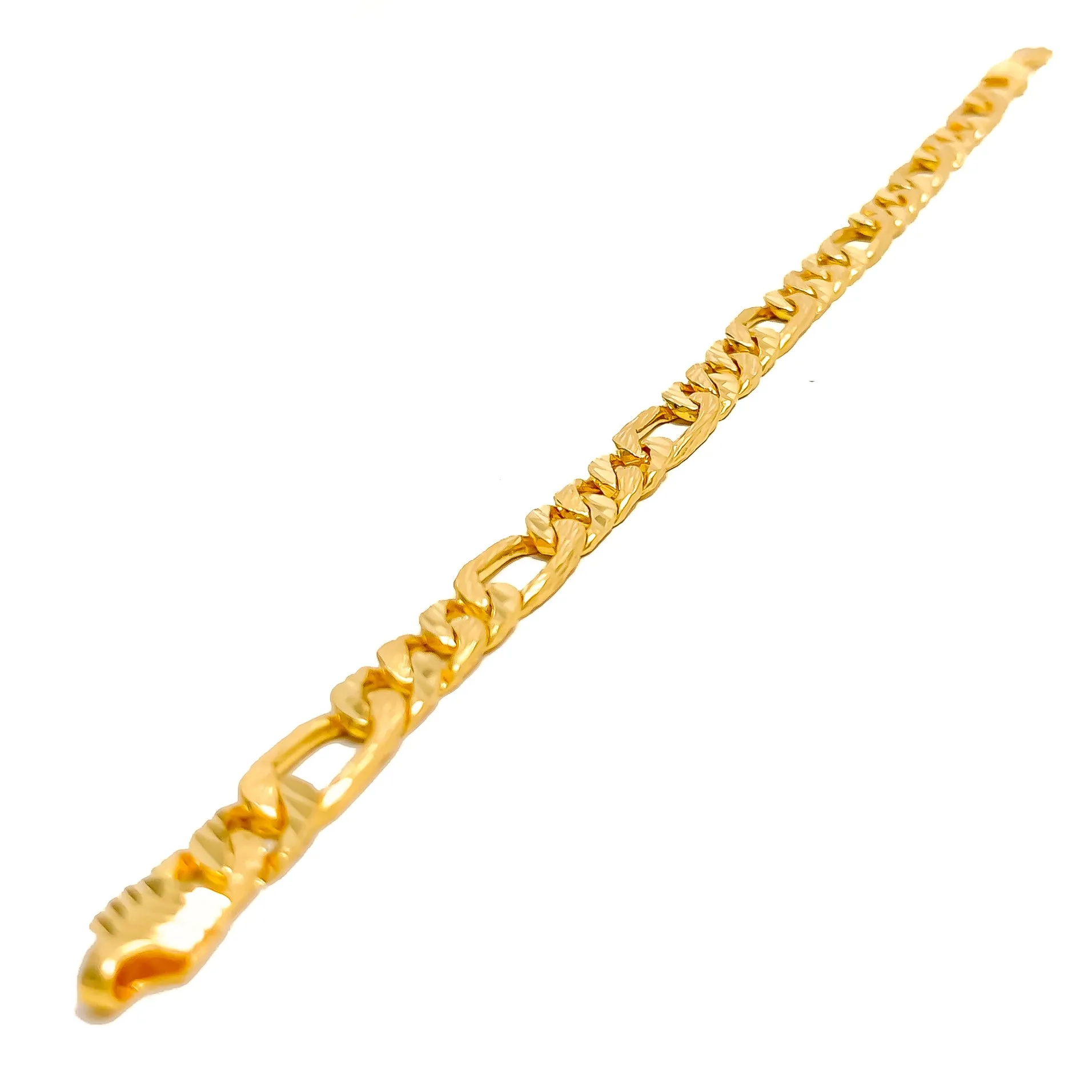 Effortless Everyday 22K Gold Linked Men's Bracelet