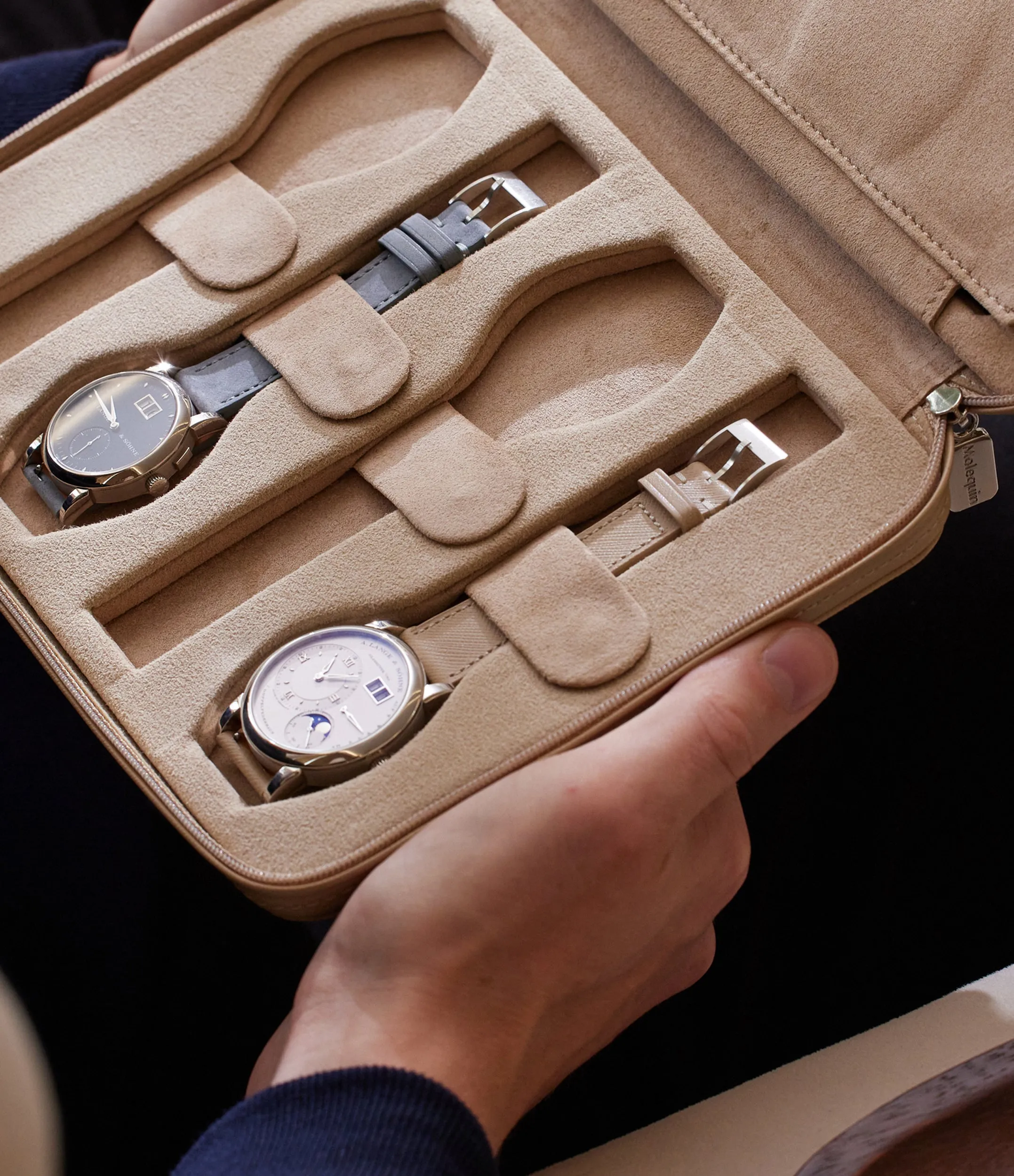 eight-watch folio, saffiano