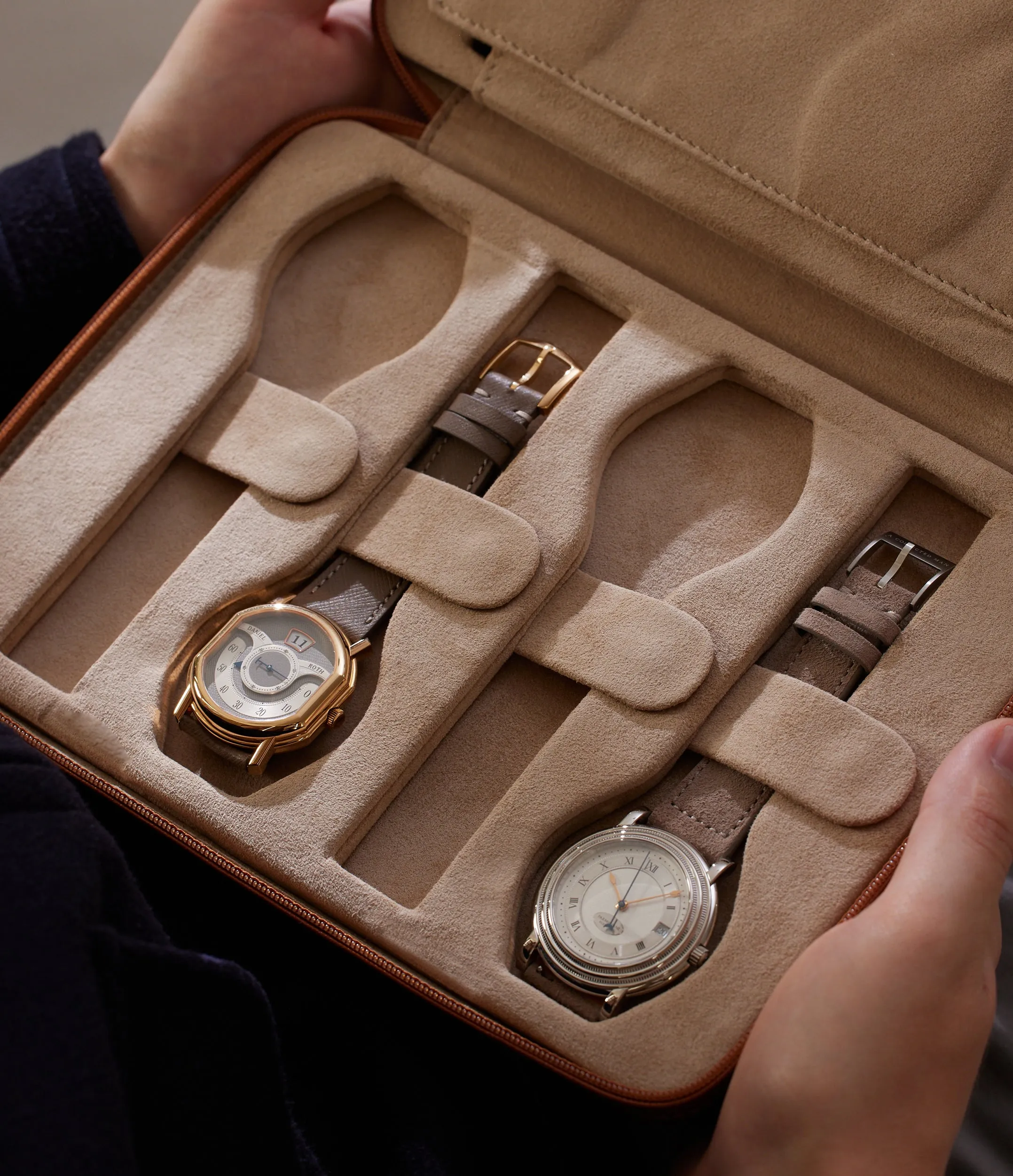 eight-watch folio, saffiano