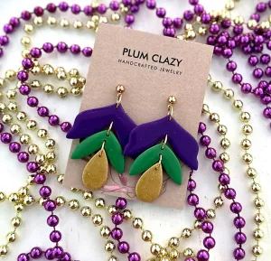 Elegant Mardi Gras Dangle