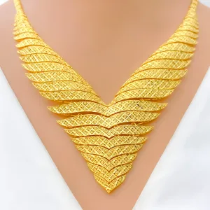 Elevated Luxurious 22K Gold Necklace Set