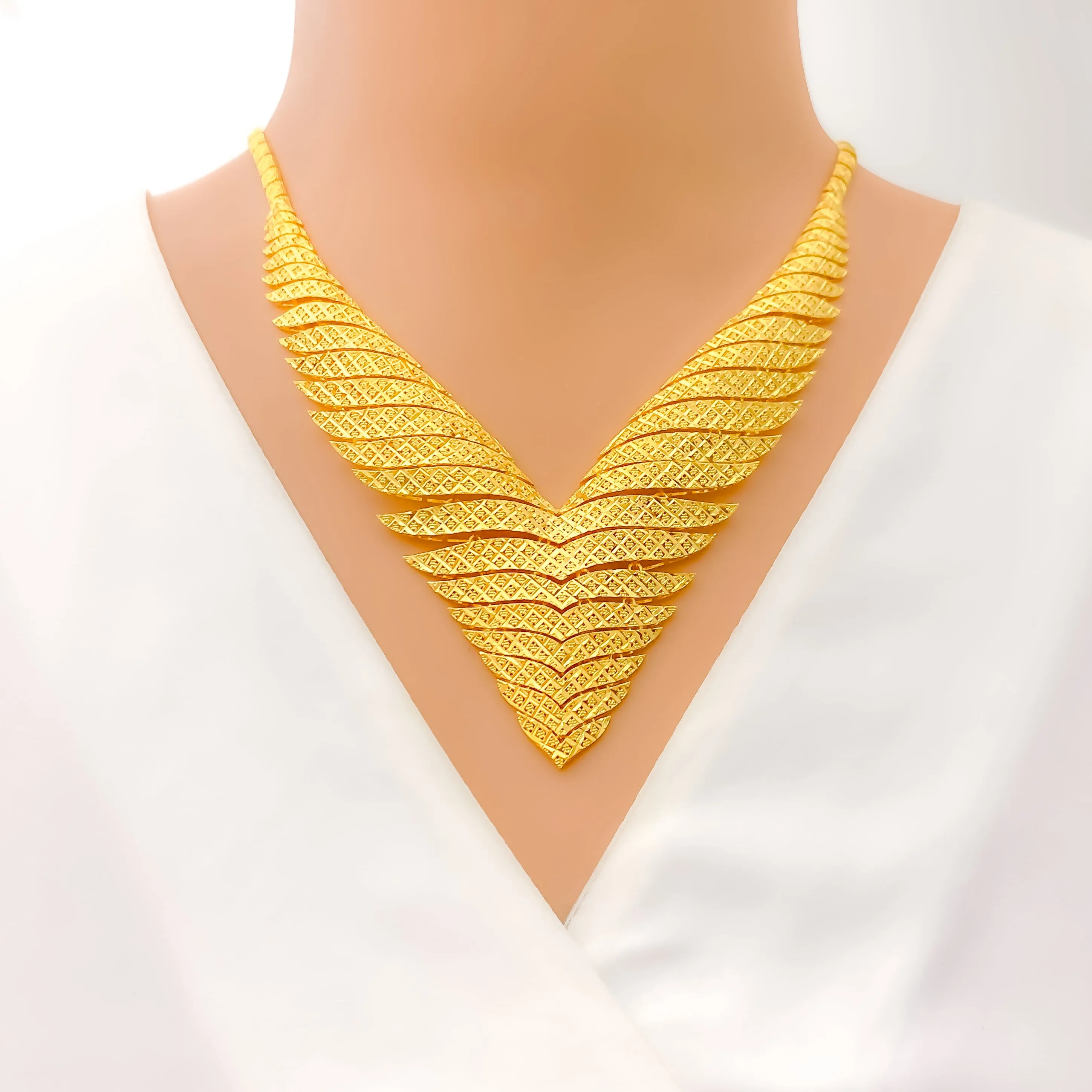 Elevated Luxurious 22K Gold Necklace Set