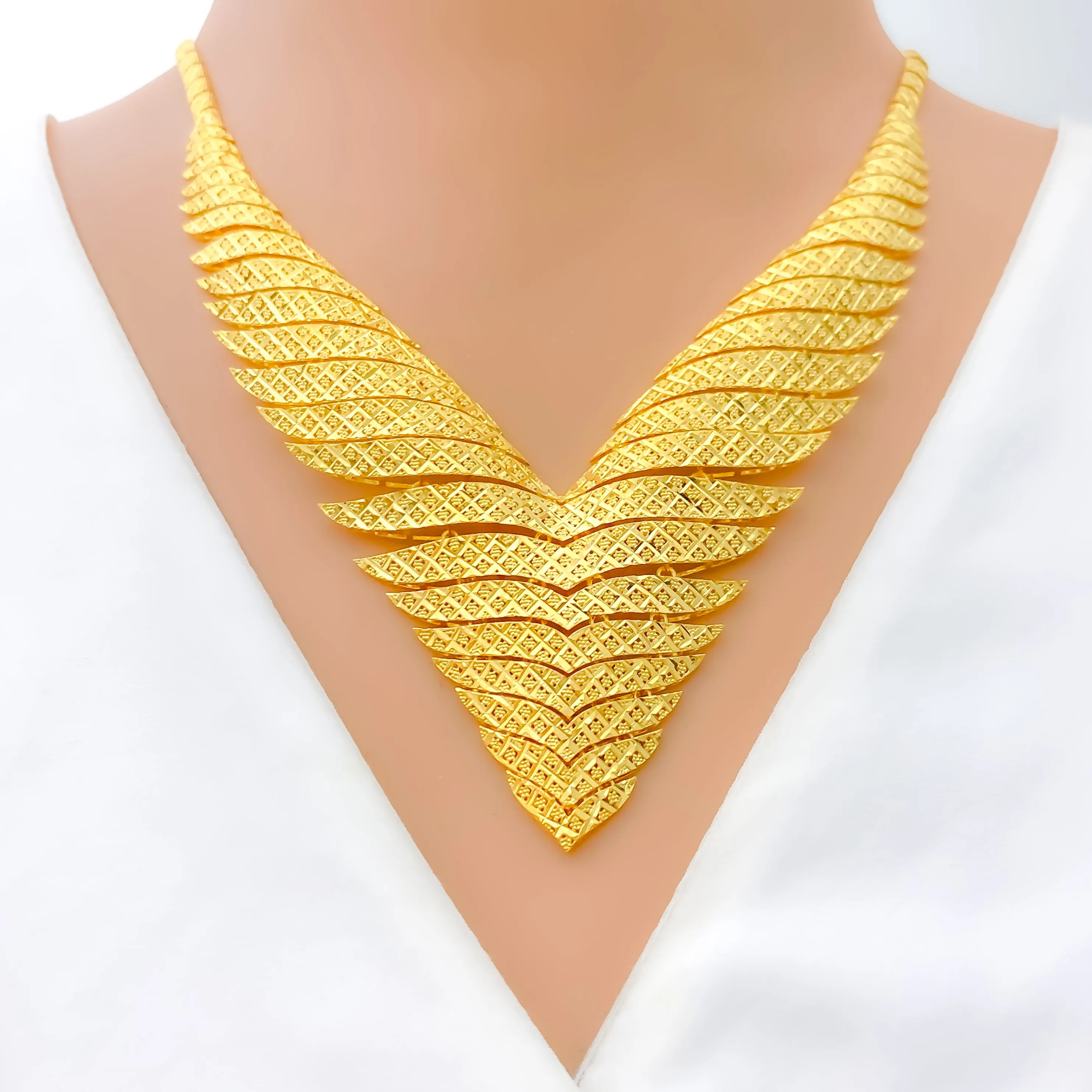 Elevated Luxurious 22K Gold Necklace Set