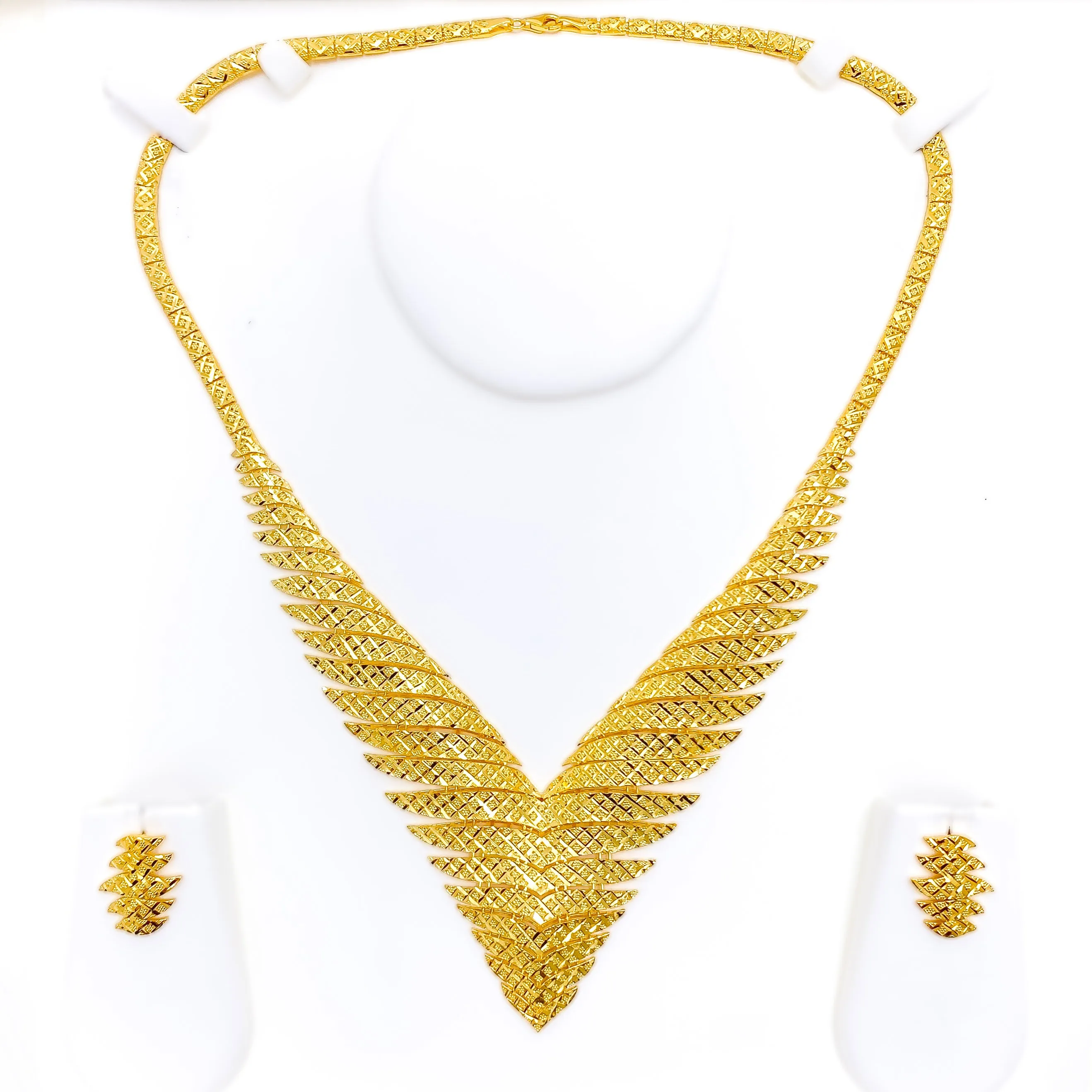 Elevated Luxurious 22K Gold Necklace Set