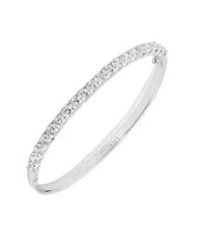 Ellani Sterling Silver Cubic Zirconia Bangle B224