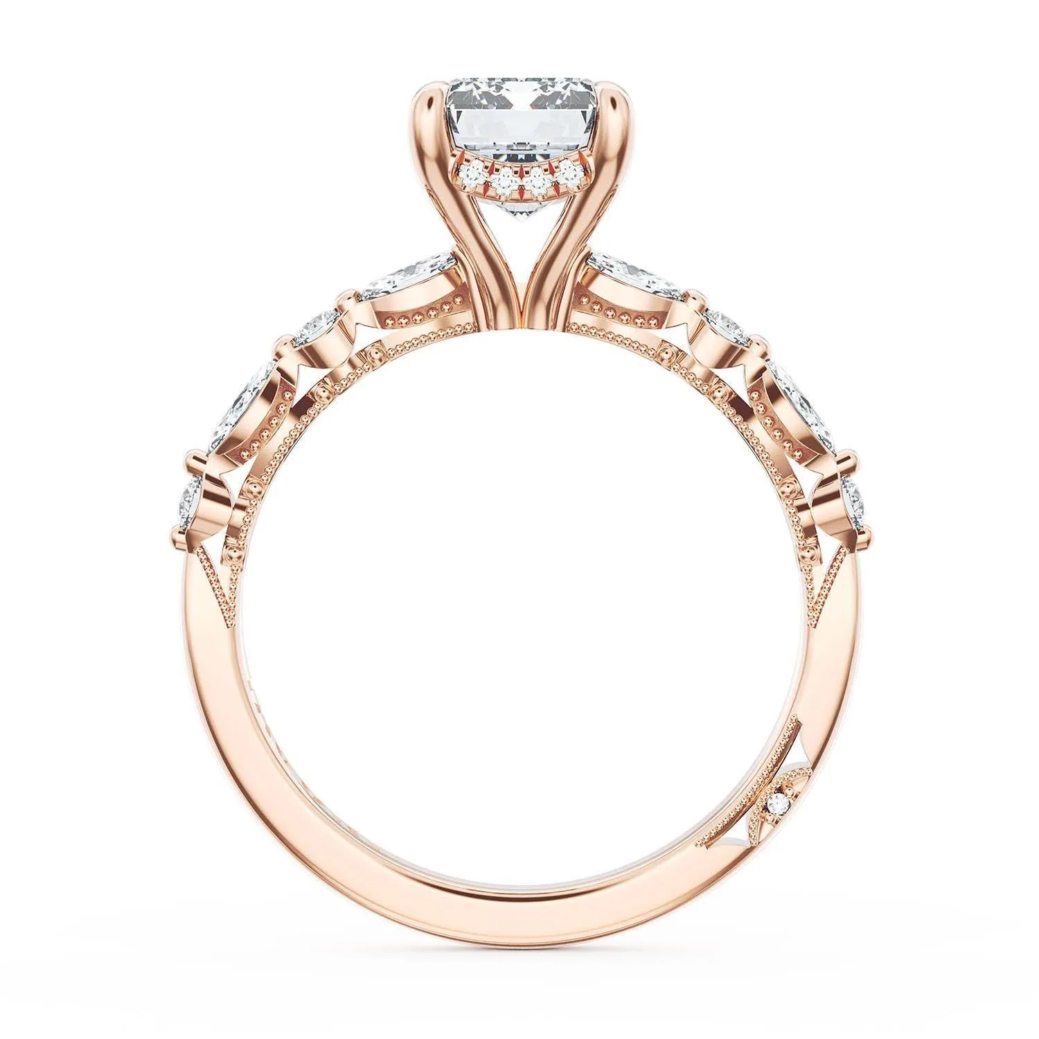 Emerald Solitaire Engagement Ring