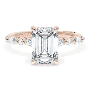 Emerald Solitaire Engagement Ring