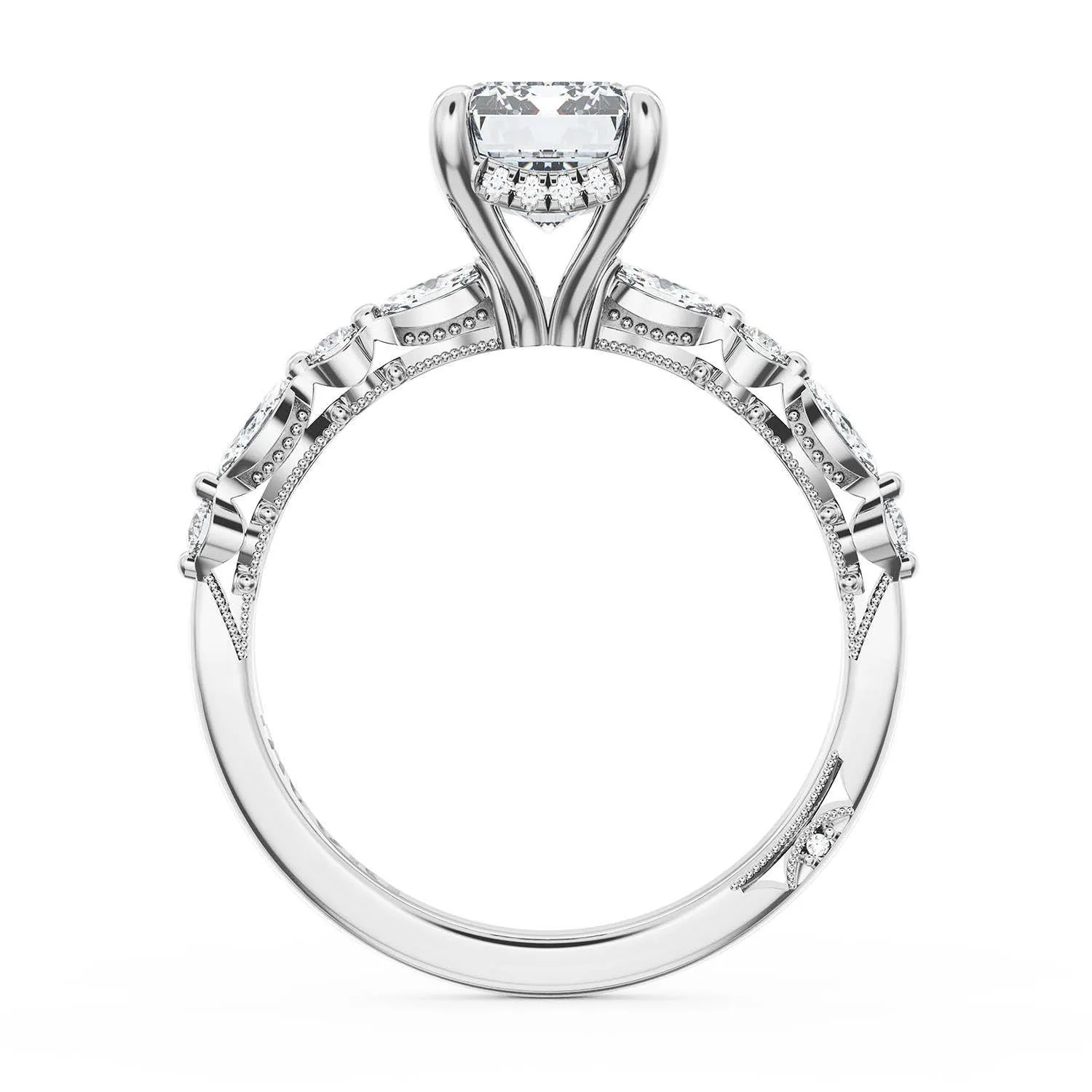 Emerald Solitaire Engagement Ring