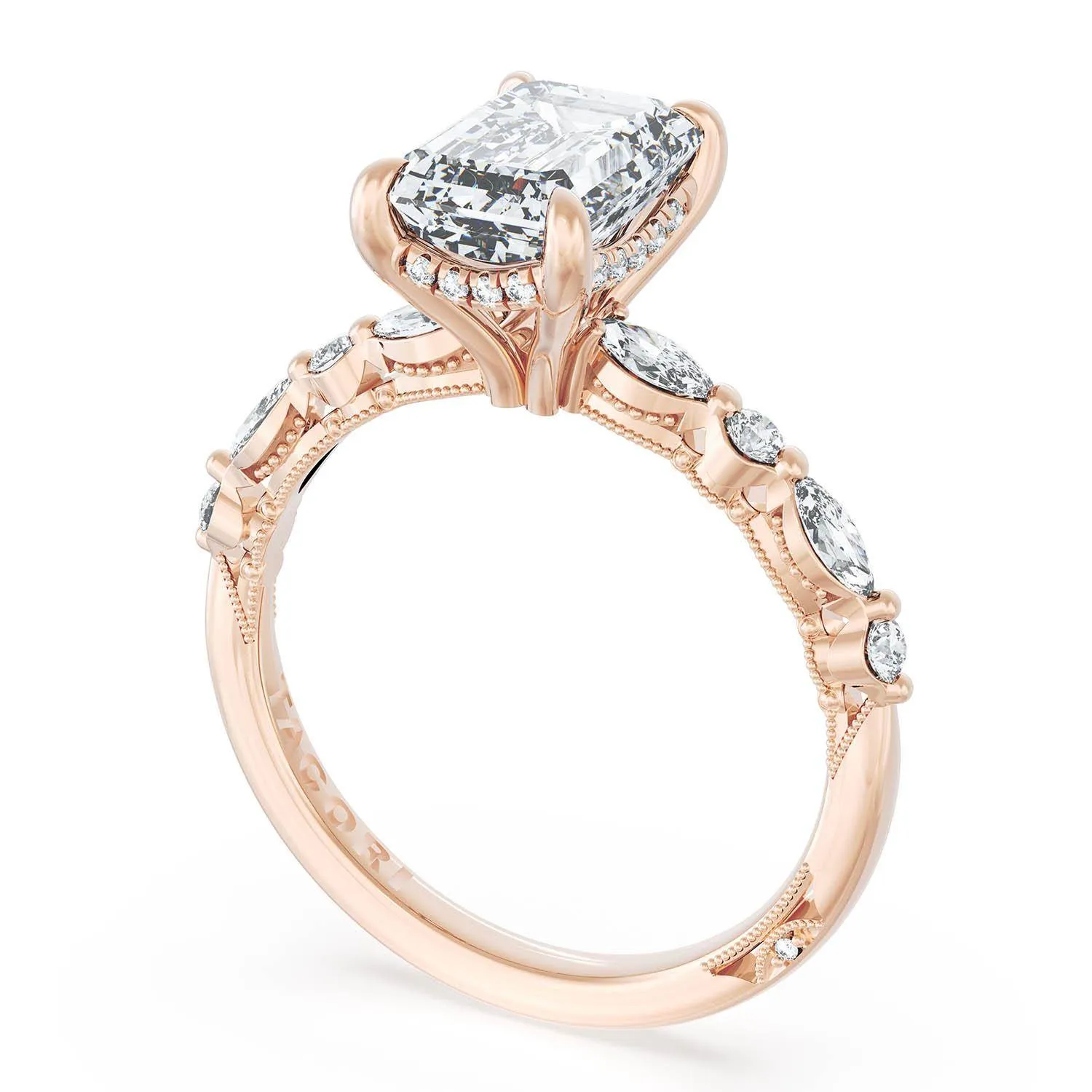 Emerald Solitaire Engagement Ring