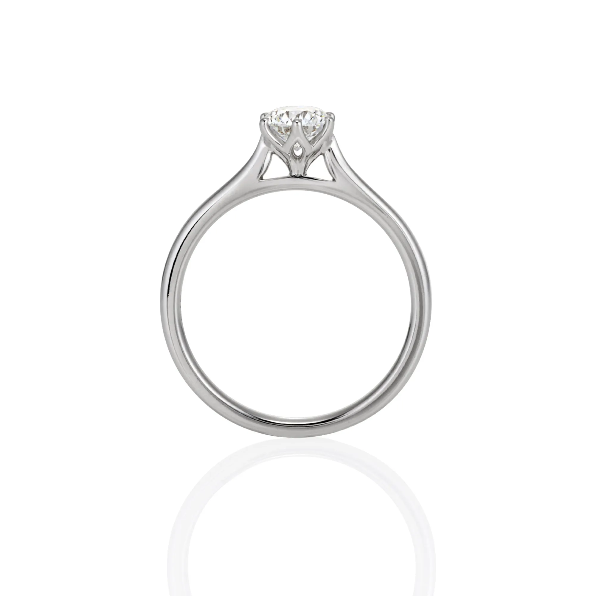 Emma - 9ct White Gold Lab Grown Diamond 0.51ct Round Brilliant Engagement Solitare