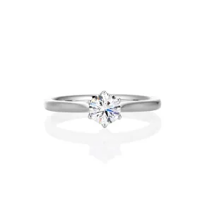 Emma - 9ct White Gold Lab Grown Diamond 0.51ct Round Brilliant Engagement Solitare
