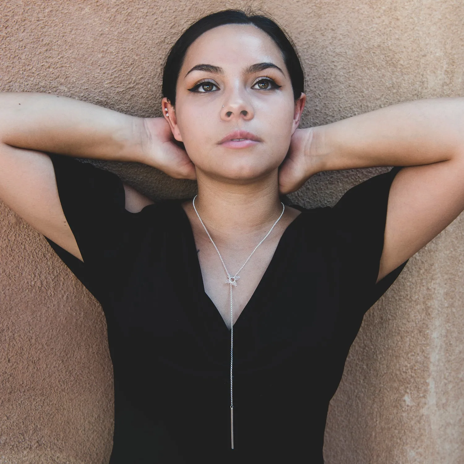 Enchantment: Silver Lariat Necklace