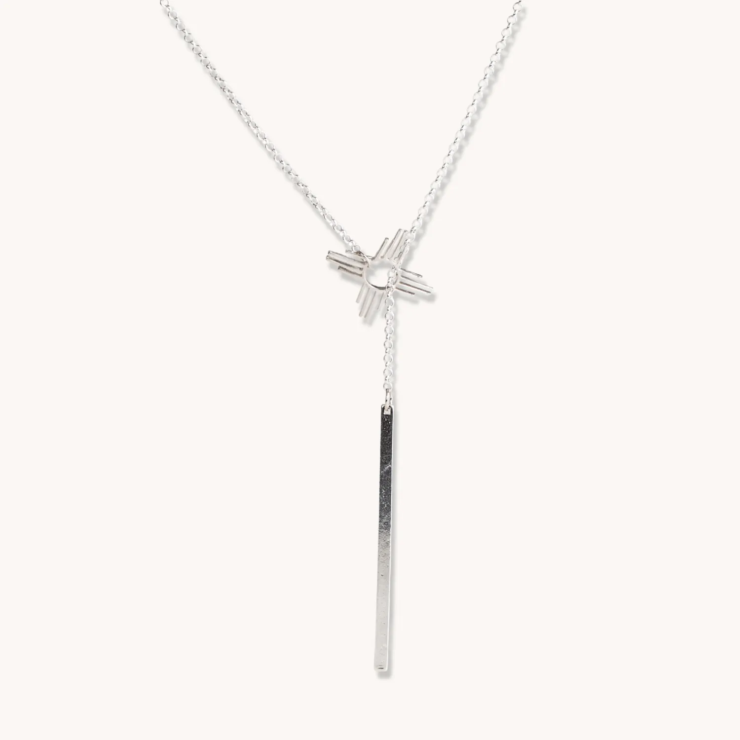 Enchantment: Silver Lariat Necklace