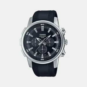 Enticer Men's Leather Chronograph Watch A1964 - MTP-E505-1AVDF